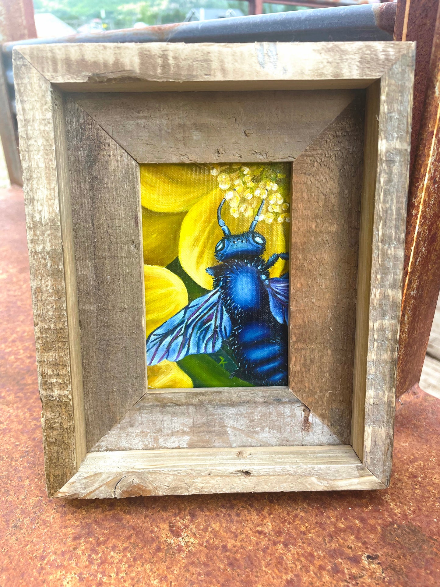 Orchard Mason Bee - Framed