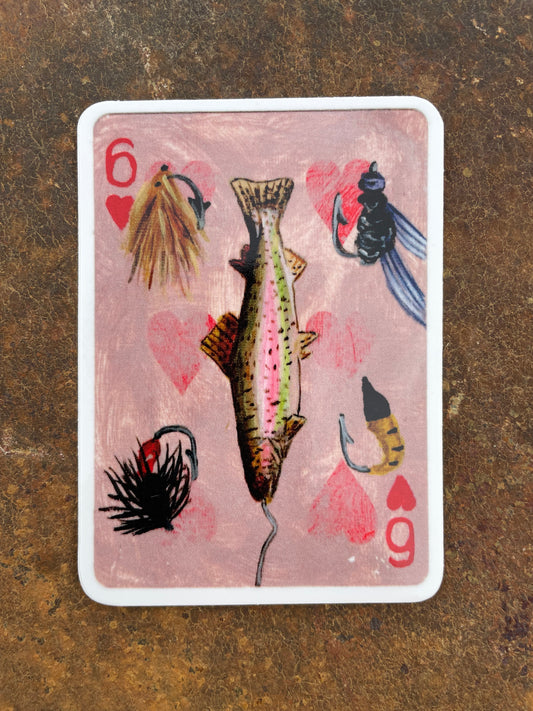 Rainbow Trout & Flies Sticker