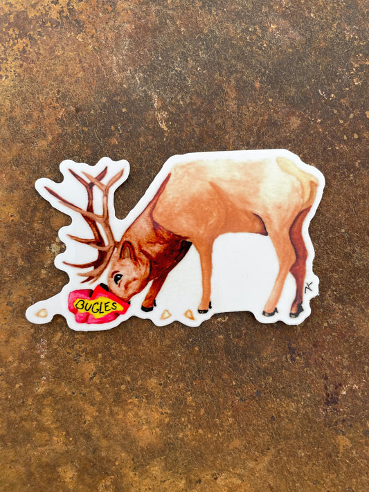 Elk & Bugles Sticker