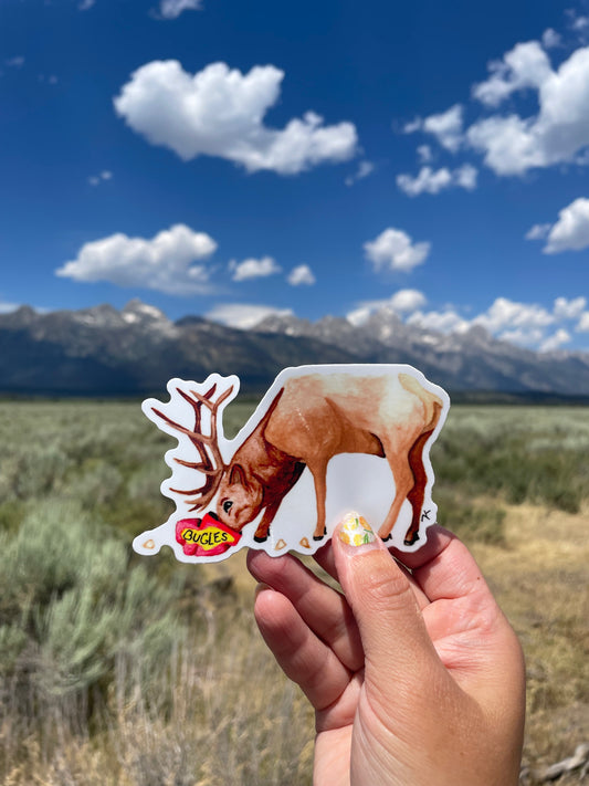 Elk & Bugles Sticker
