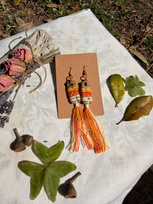 Clay Tassel Earrings