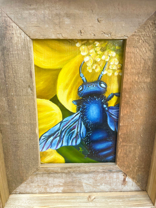 Orchard Mason Bee - Framed