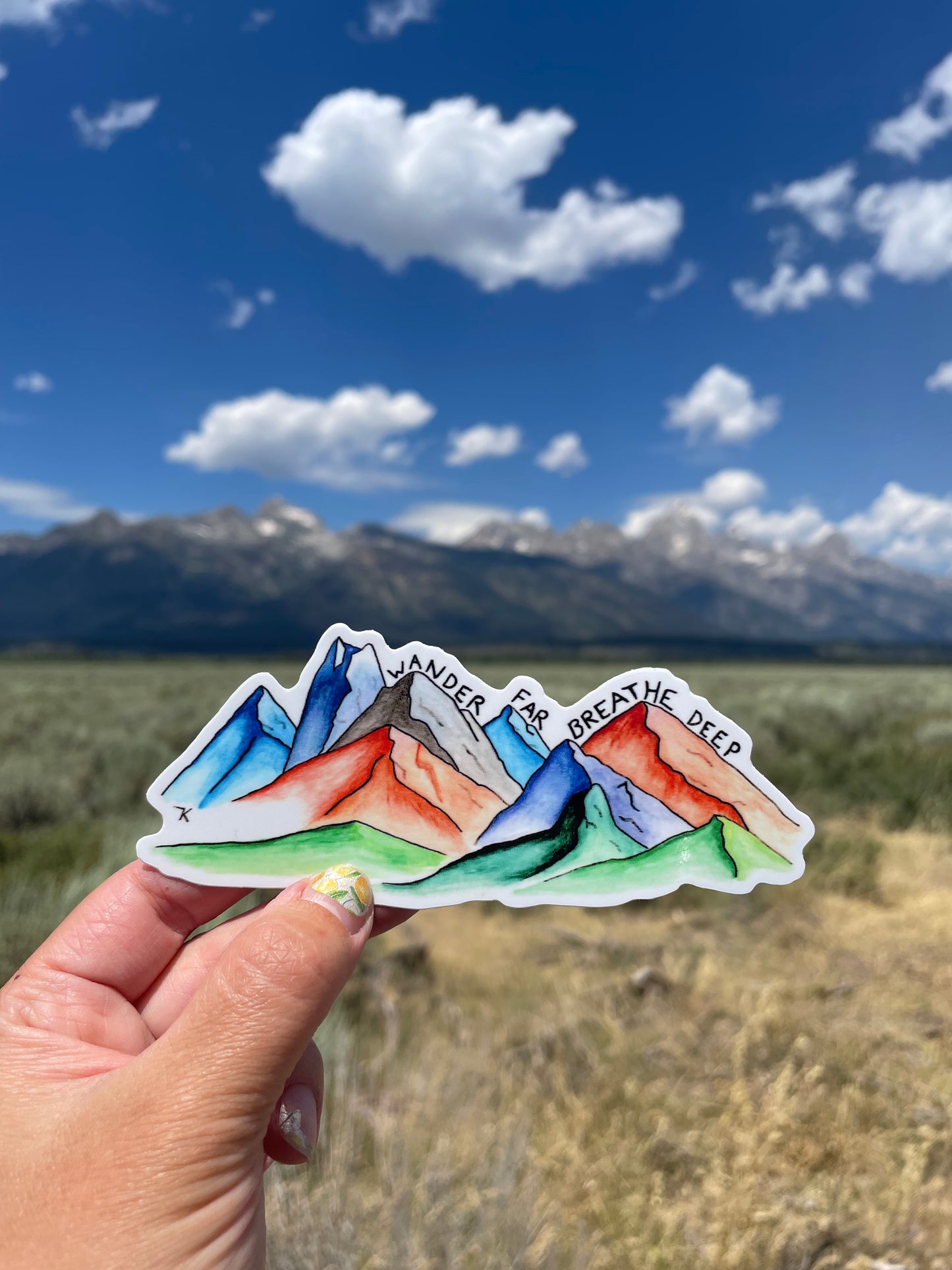 Wander Far Sticker