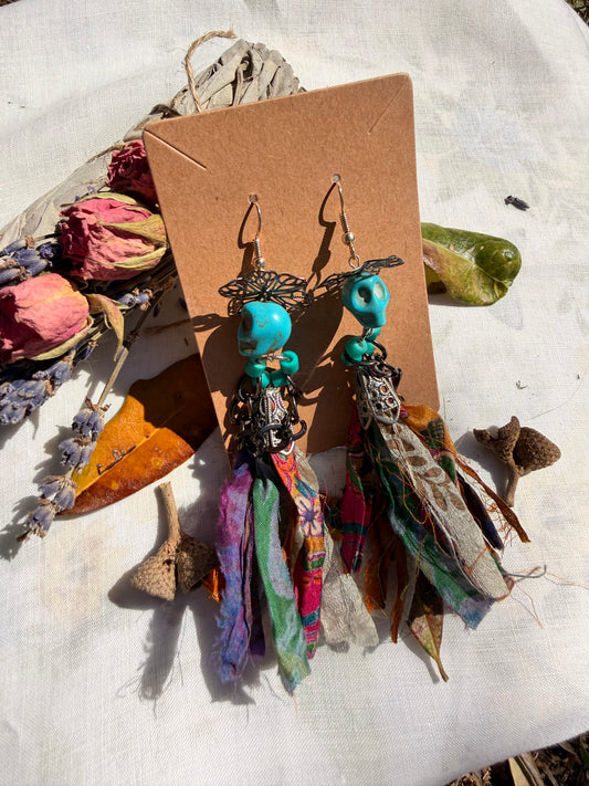 Dancing Skull Earrings